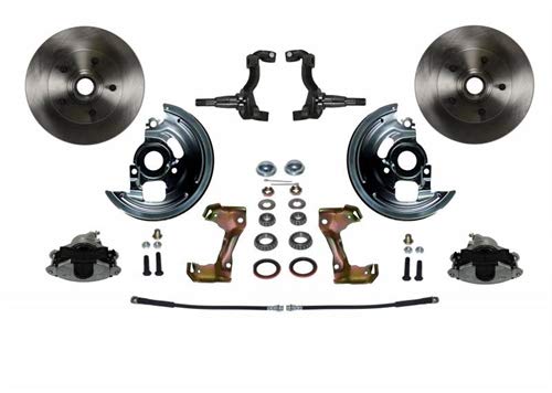 Leed Brakes Manual Front Disc Brake Conversion Kit With Cast Iron M/C Disc/Drum Side Mount