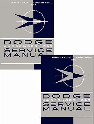 bishko automotive literature 1959 Dodge Coronet Royal Custom Shop Service Repair Manual Engine Electrical OEM
