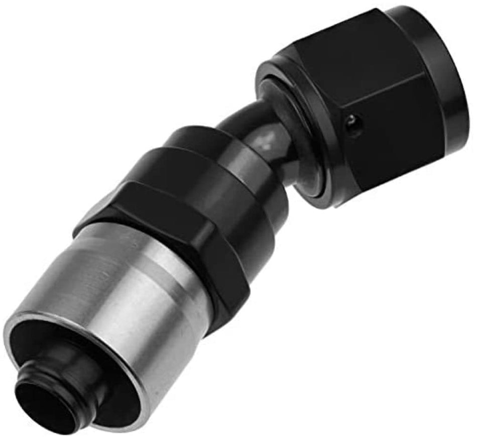 Redhorse Performance 7030-06-2 Crimp Style Hose End (Black), 1 Pack