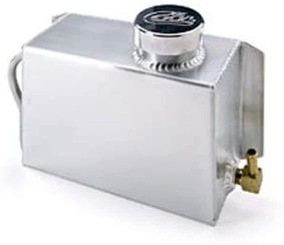 Be Cool 70052 Natural Finish Fabricated Aluminum Coolant Recovery Tank, 1 Pack