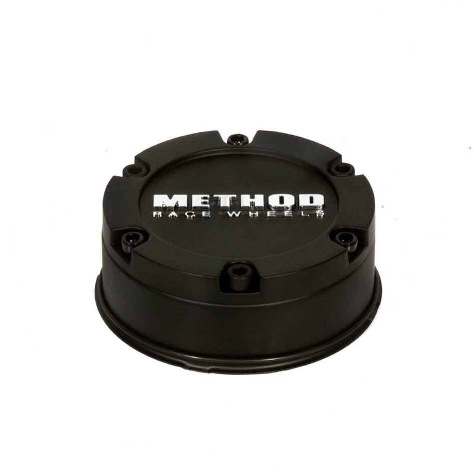 Center Cap, Flush, Push-Through, Black