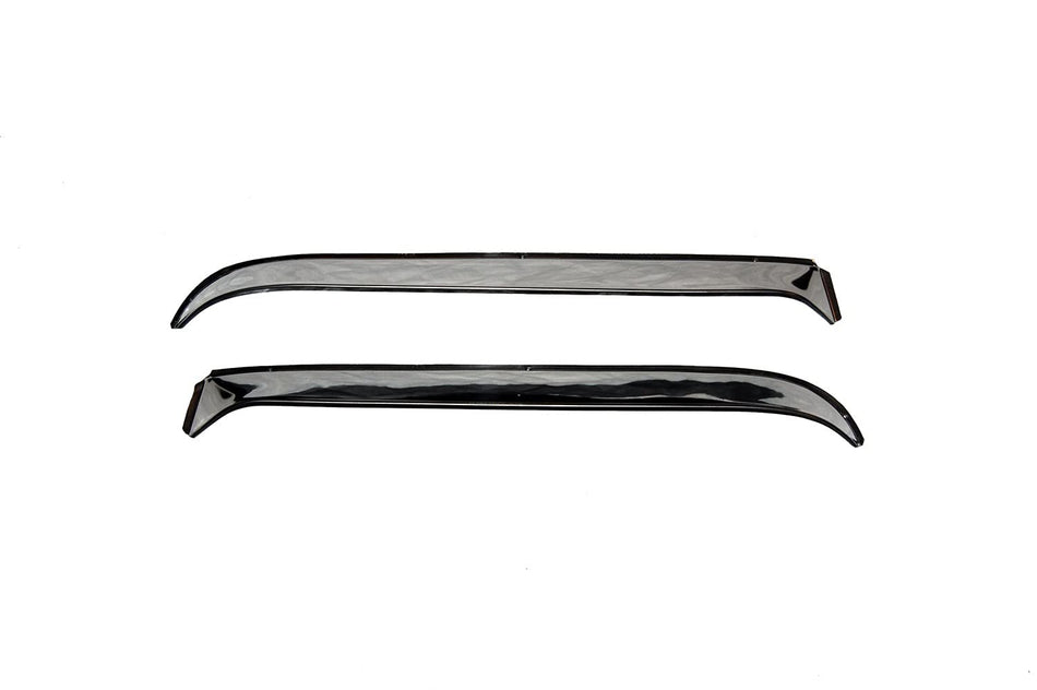 Auto Ventshade [AVS] Ventshade / Window Deflectors | Fits 1997 - 2006 Jeep Wrangler (TJ), 2 pcs. | Stainless - 12642