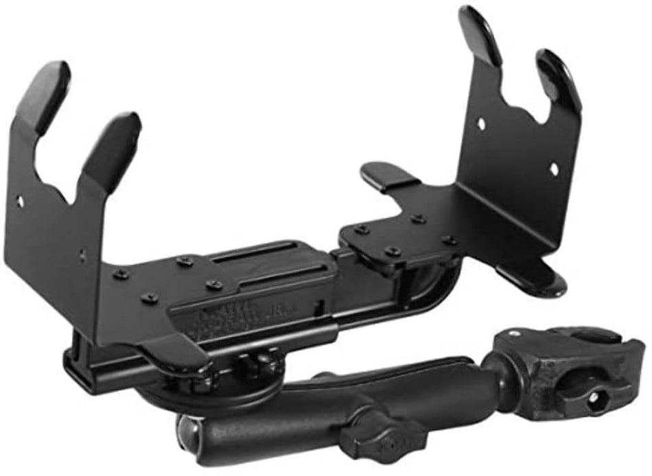 RAM MOUNTS (RAM-B-400U-C-VPR-105 Small Tough-Claw Base with Long Double Socket Arm and Universal Medium Portable Printer Cradle