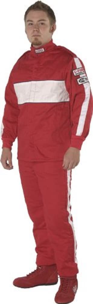 G-Force Racing Gear 4385XLGRD GF 505 Red X-Large Triple Layer Racing Jacket