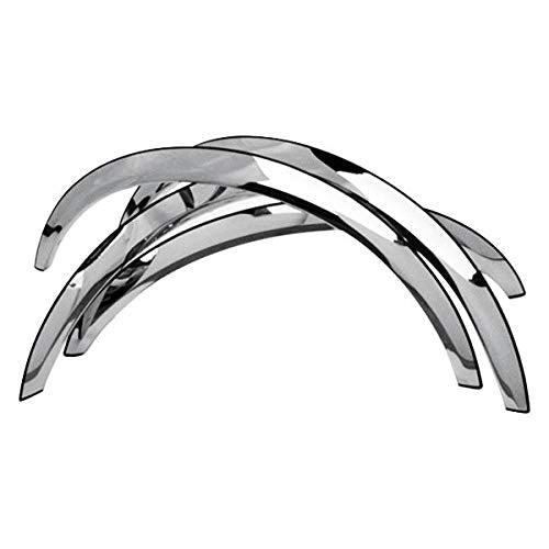 QMI Fender Trim 4 Piece Set 145005 Stainless Steel Mirror Finish 2 Inch Wide 1/2 Arch