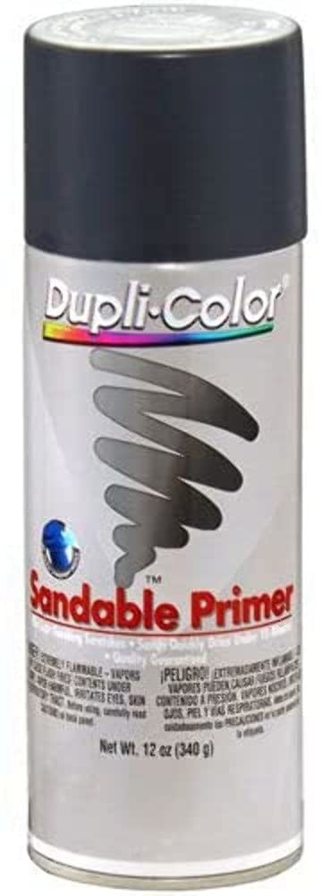 Dupli-Color DAP1692 Gray Hot Rod Sandable Primer 12 oz. Aerosol (6 PACK)