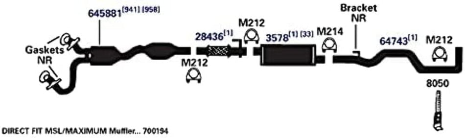 AP Exhaust Products 64743 Exhaust Tail Pipe