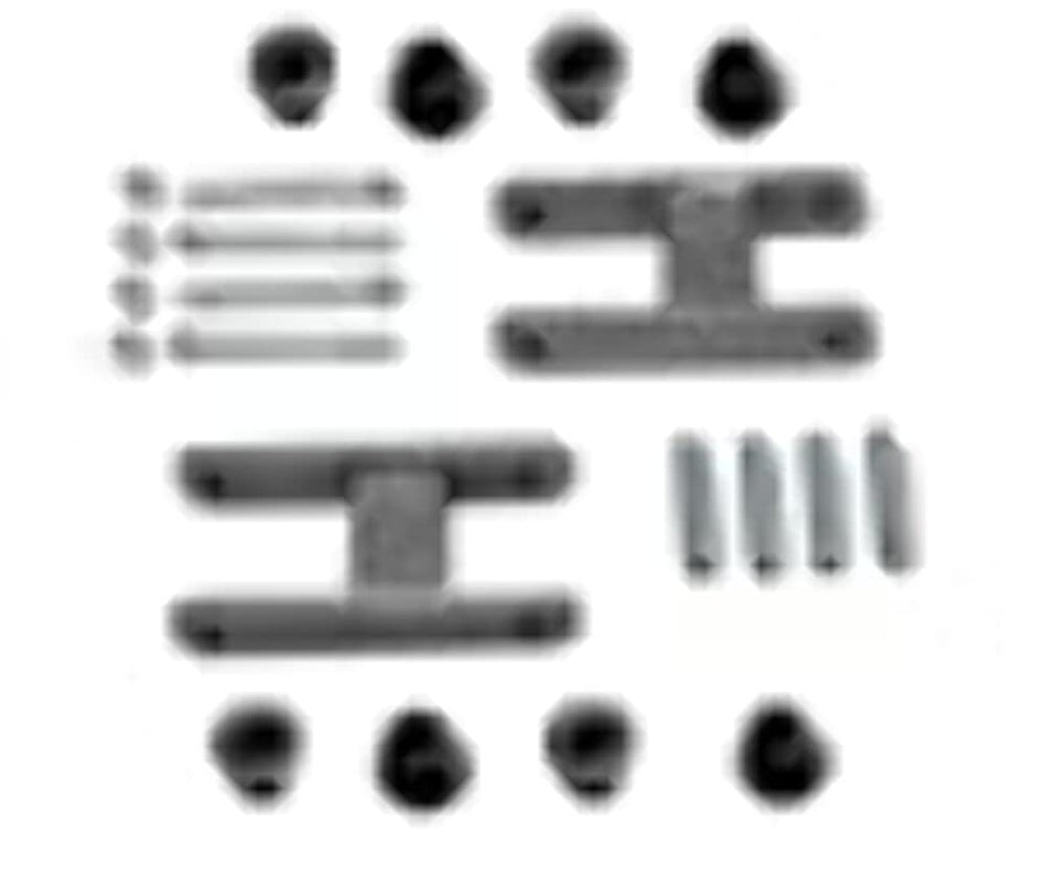 Warrior Products 13160 1-1/2 Lift Front and Rear Greasable Shackle for Jeep CJ5 53-75