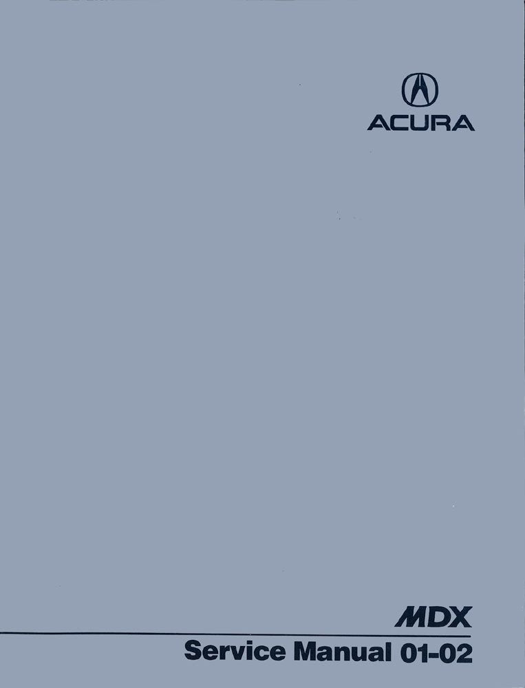 bishko automotive literature 2001 2002 Acura Mdx Shop Service Repair Manual Book Engine Drivetrain Electrical
