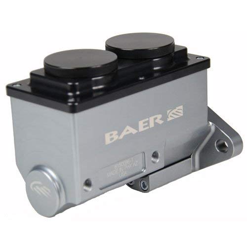 BAER BRAKES 6801266RP-BKCZ Brake Master Cylinder (Remaster Hard Anodized Right Port 1 1/8), 1 Pack