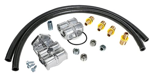 TRANS-DAPT PERFORMANCE - OIL FILTER RELOCATION KIT 90 DEGREE/HORIZONTAL (1827)