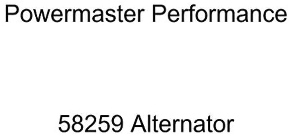 Powermaster 58259 Black Alternator (6G 200A 6 Groove Pulley Large Frame Trans Mating LI-SIG-AS Regular)