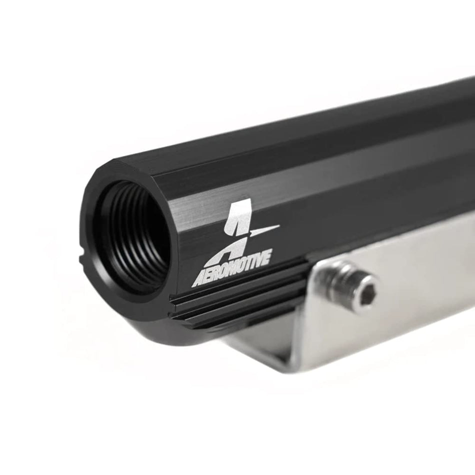 Aeromotive 14169 Black Top Feed Fuel Rails for 04-14 WRX / 07-14 STI