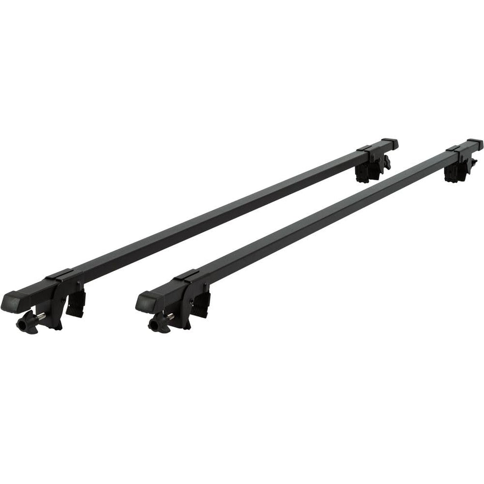 APEX LEGENDS RLB-2301 Universal Side Rail Mounted Steel Roof Crossbars, 46.5 inches, Pack of Two, Fit Raised Side Rails, black
