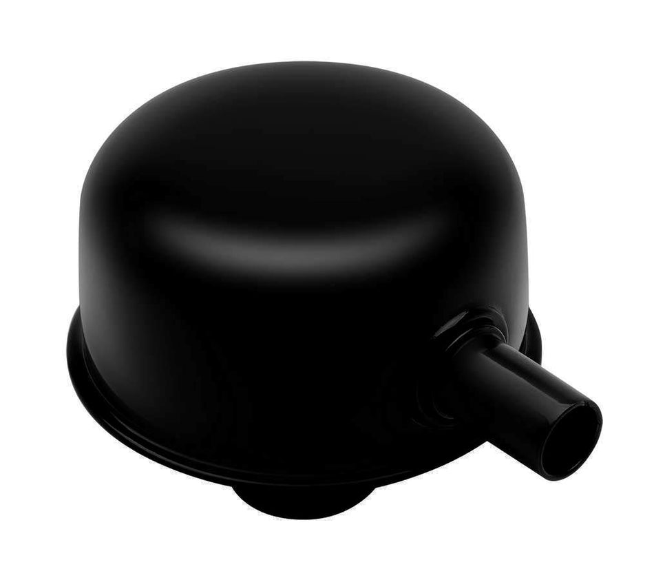TRANS-DAPT PERFORMANCE - PUSH-IN BREATHER CAP WITH TUBE- ASPHALT BLACK POWDER-COAT (8642)