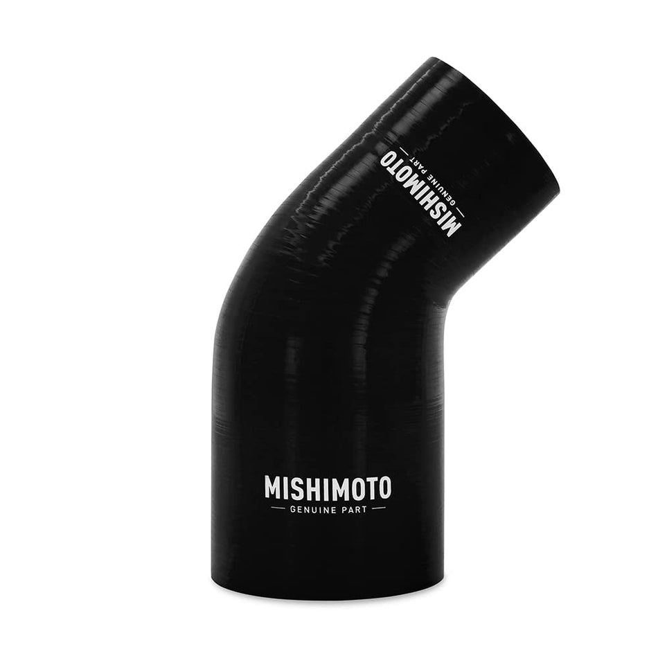 Mishimoto MMCP-R45-25325BK 45-Degree Silicone Transition Coupler, 2.50 to 3.25, Black
