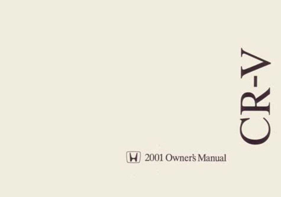 bishko automotive literature 2001 Honda Cr-V Owners Manual User Guide Reference Operator Book Fuses Fluids