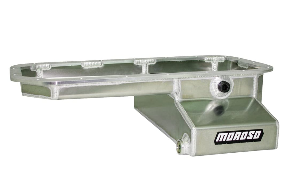 Moroso 20937 Aluminum Oil Pan, Fits Toyota 2RZFE/3RZFE, Use w/External Oil Pump