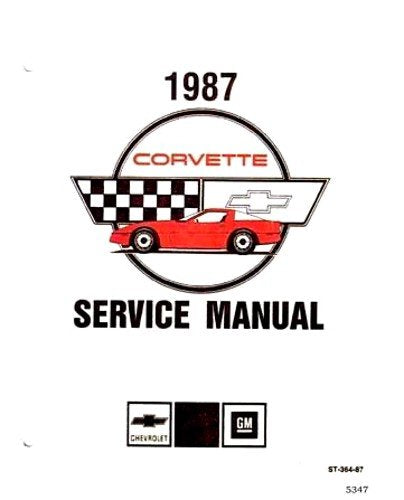 bishko automotive literature 1987 Corvette Shop Service Repair Manual Book Engine Drivetrain Electrical Guide