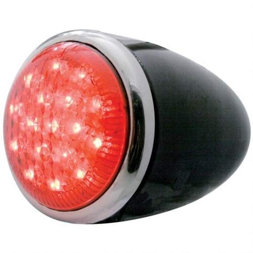 17 LED Tail Light w/Black Housing and Stainless Steel Rim For 1937 Ford Car - R/H