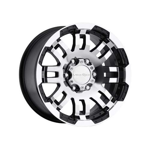 VISION 375 Warrior Gloss Black Machined Face 17X8.5