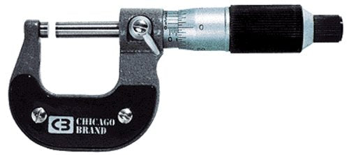 4 - 5 Standard Micrometer Reads .0001 with Ratchet Stop 1 Year Warranty Chicago Brand #50068