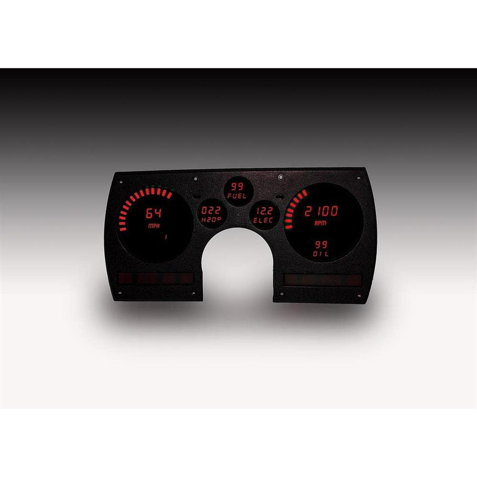 Camaro Digital Gauge Panel Red 82 - 90 Factory Fit Intellitronix DP4003-R USA