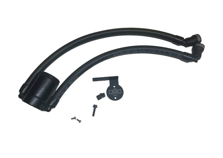 J&L Oil Separator Co. 3.0 Oil Separator Compatible with 2011-2014 F Series Trucks with The 6.2L/Raptor 6.2L (Black)