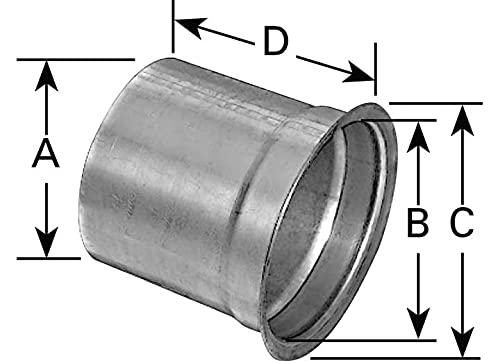 AP Exhaust 9471 Flared Exhaust Pipe Adapter