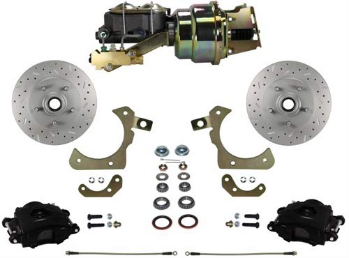 LEED BRAKES Power Front Disc Brake Conversion Kit With Disc Drum Valve Maxgrip Xds