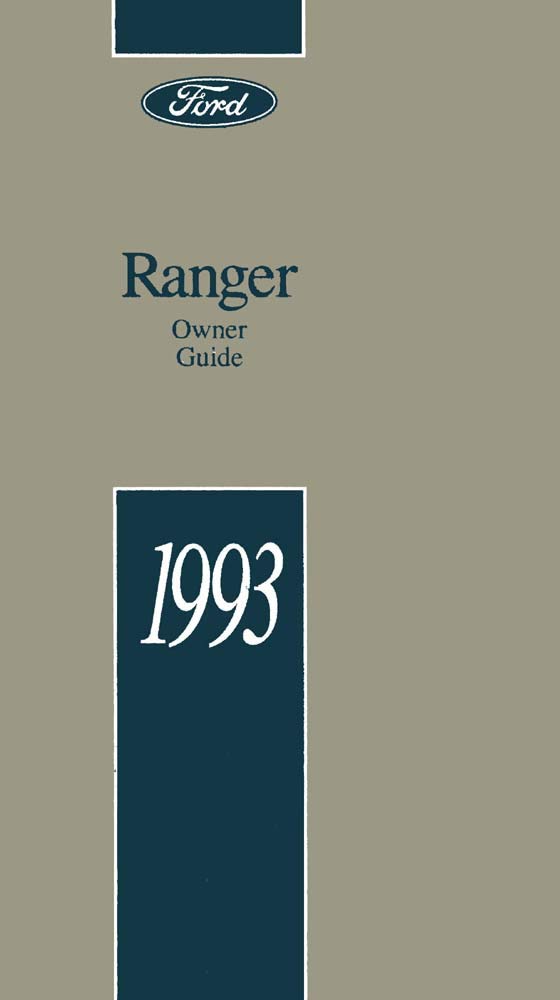 bishko automotive literature 1993 Ford Ranger Owners Manual User Guide Reference Operator Book Fuses Fluids
