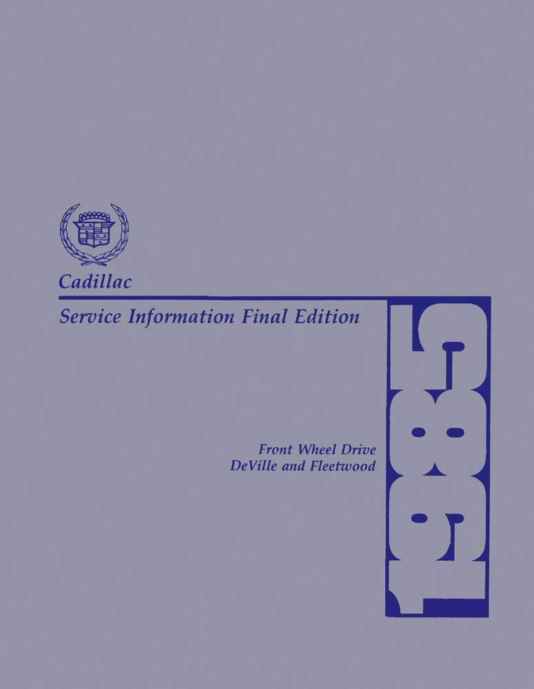 bishko automotive literature 1985 Cadillac Deville Fleetwood Service Repair Manual Book Engine Electrical