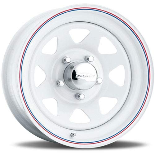 U.S. Wheel 70-7855 WHITE 8SPOKE 16 x 8 5 x 55 Bolt Circle 45 Back Spacing 0 offs