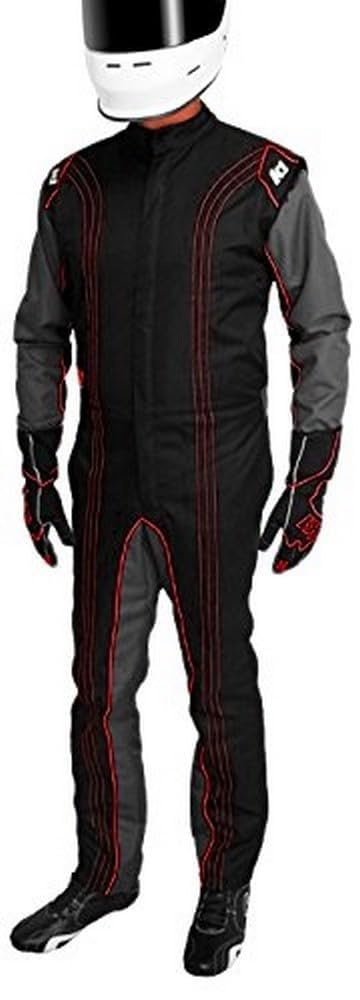K1 Race Gear 10-GK2-R-4XS CIK/FIA Level 2 Approved Kart Racing Suit (Red, 4X-Small)