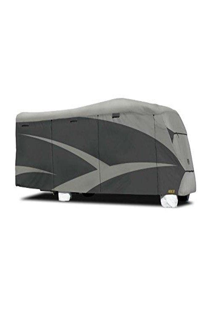 ADCO 52843 Designer Series SFS Aqua Shed Class C RV Cover - 23'1" - 26', Gray
