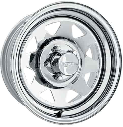 U.S. Wheel 75-5055 Chrome 8 Spoke Wheel (Series 75) Size: 15 x 10 Bolt Circle: 5