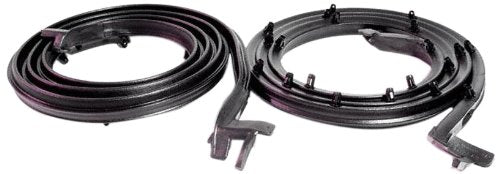 Metro Moulded Parts LM 31-B Molded Door Seal with Clip - Pair, Black