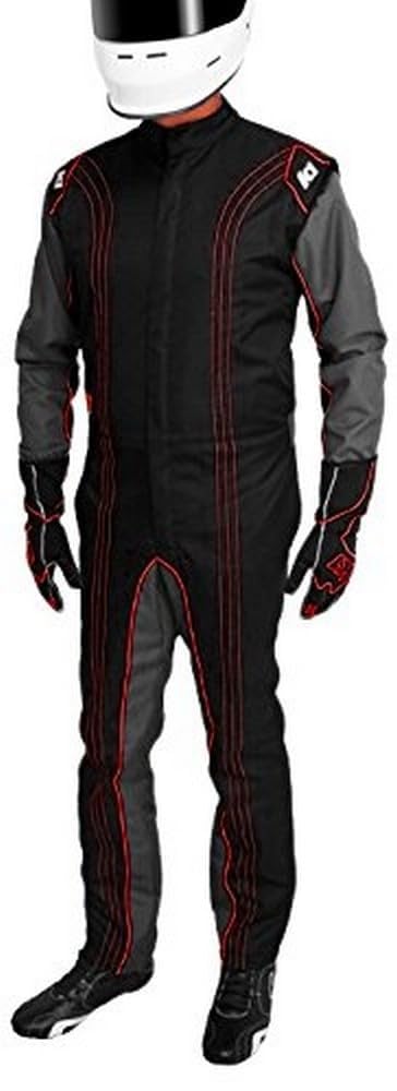 K1 Race Gear CIK/FIA Level 2 Approved Kart Racing Suit (Red, X-Large)