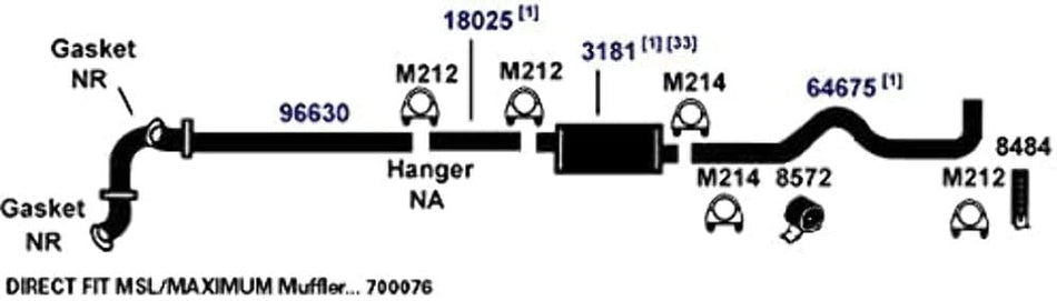 AP Exhaust Products 64675 Exhaust Tail Pipe