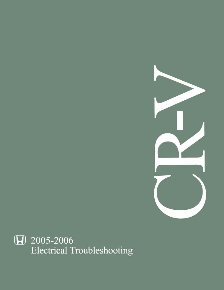 bishko automotive literature - Electrical Troubleshooting Diagnostic Procedure Manual for The 2005 2006 Honda CR-V
