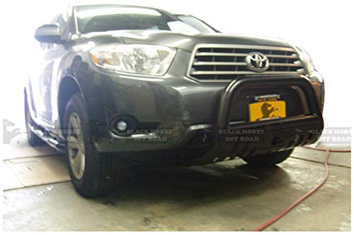 Black Horse Bull Bar Skid Plate Black Compatible with 2010-2015 Lexus RX350|2010-2015 Lexus RX450h|2008-2010 Toyota Highlander-BB091009A-SP