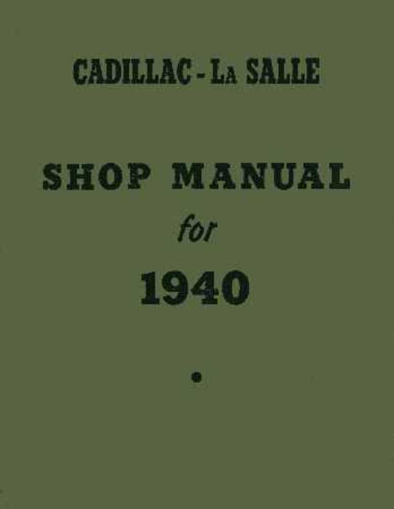 bishko automotive literature 1940 Cadillac Lasalle Shop Service Repair Manual Book Engine Drivetrain Wiring