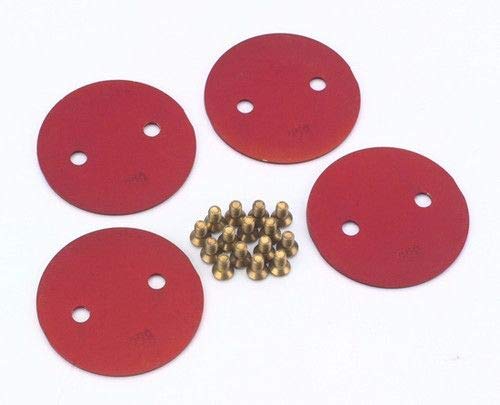 Quick Fuel Technology 9-228R Red 2 Anodized Throttle Plate (4 Pack)