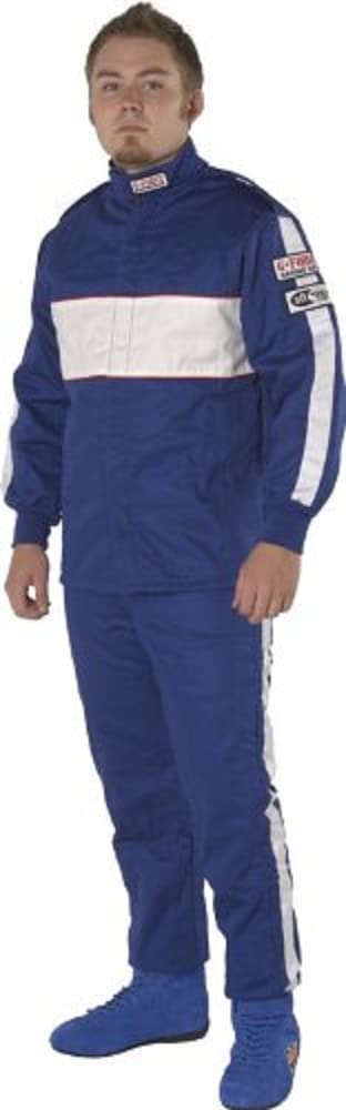 G-Force Racing Gear 4385LRGBU GF 505 Blue Large Triple Layer Racing Jacket