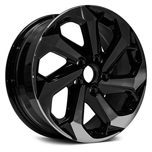 Replikaz - 7 Spiral-Spoke Black With Machined Accents 17x7.5 Alloy Factory Wheel - Replica
