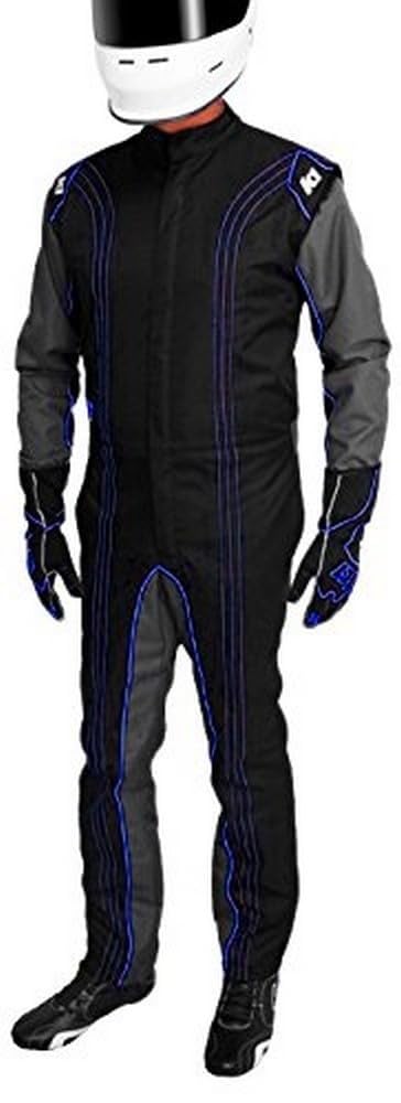 K1 Race Gear CIK/FIA Level 2 Approved Kart Racing Suit (Blue, X-Small)