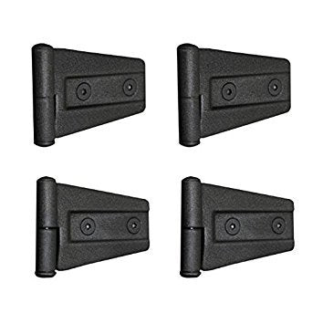 Smittybilt 7687 Door Hinges, Set of 4-Gloss Black