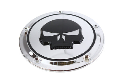 Chrome 5 Hole Skull Derby Cover