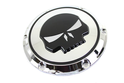 Chrome 6 Hole Skull Derby Cover