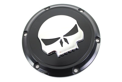 Black 6 Hole Skull Derby Cover